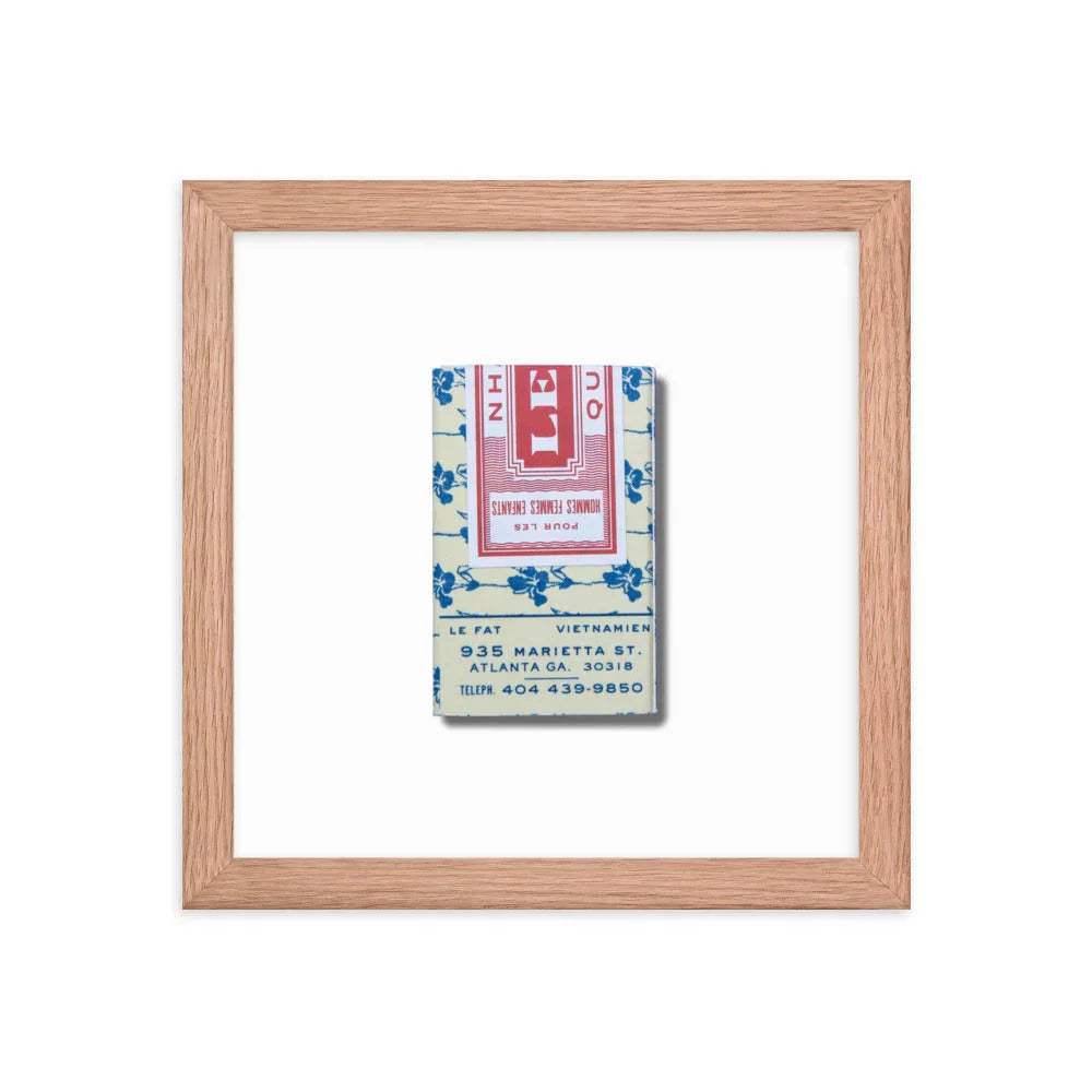 Le Fat Framed Print matchbook photos