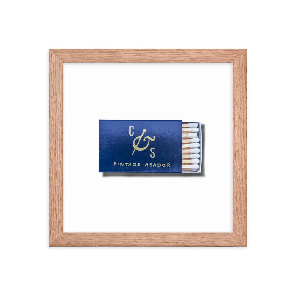 Cooks & Soldiers Framed Print matchbook photos