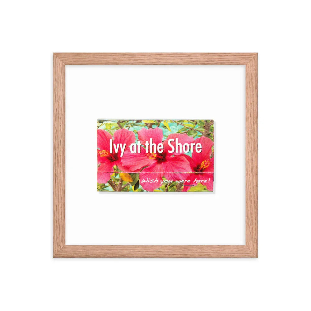 Ivy at the Shore Framed Print matchbook photos