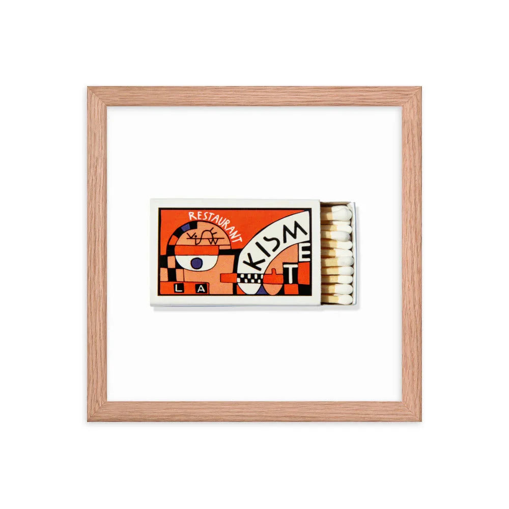 Kismet Framed Print matchbook photos