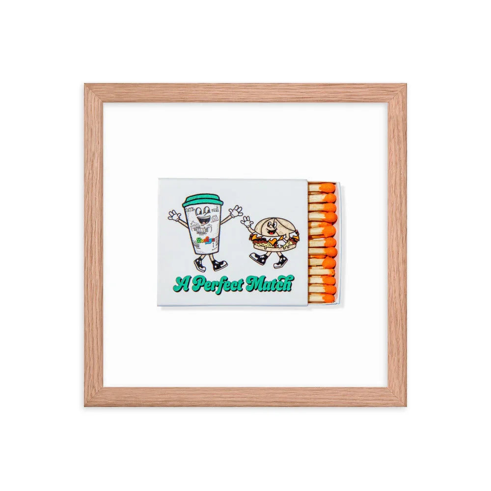 Bodegas Framed Print matchbook photos