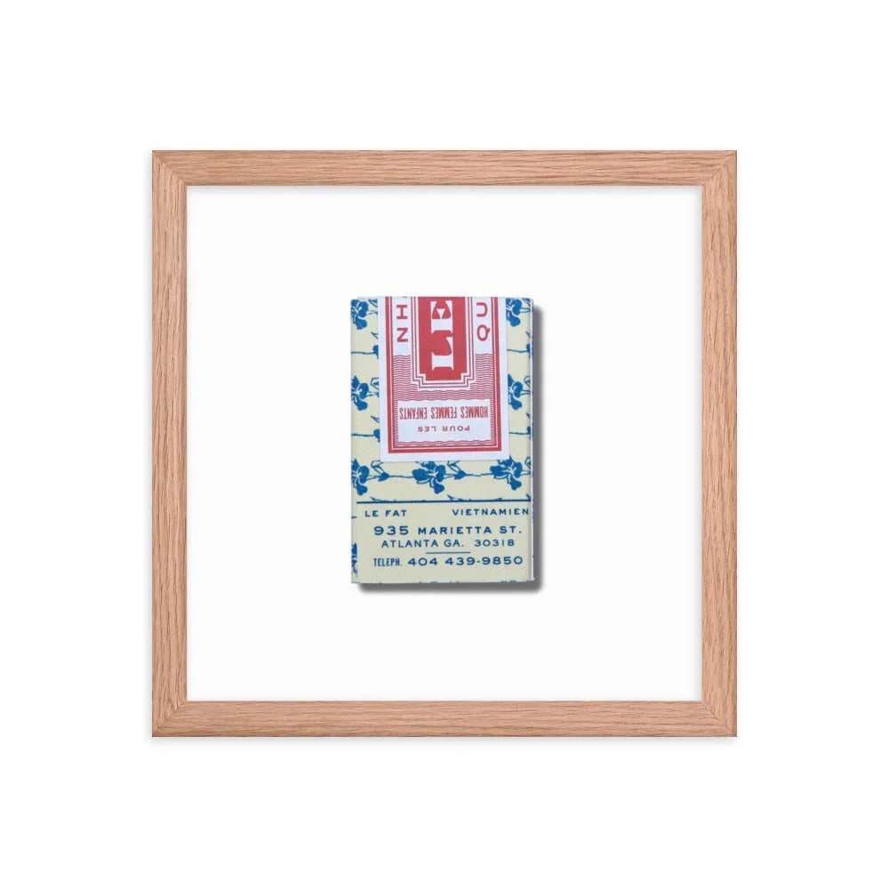 Le Fat Framed Print matchbook photos