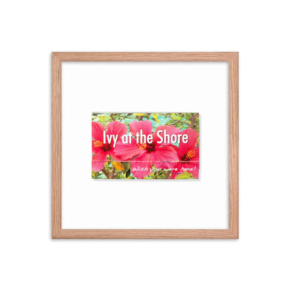 Ivy at the Shore Framed Print matchbook photos