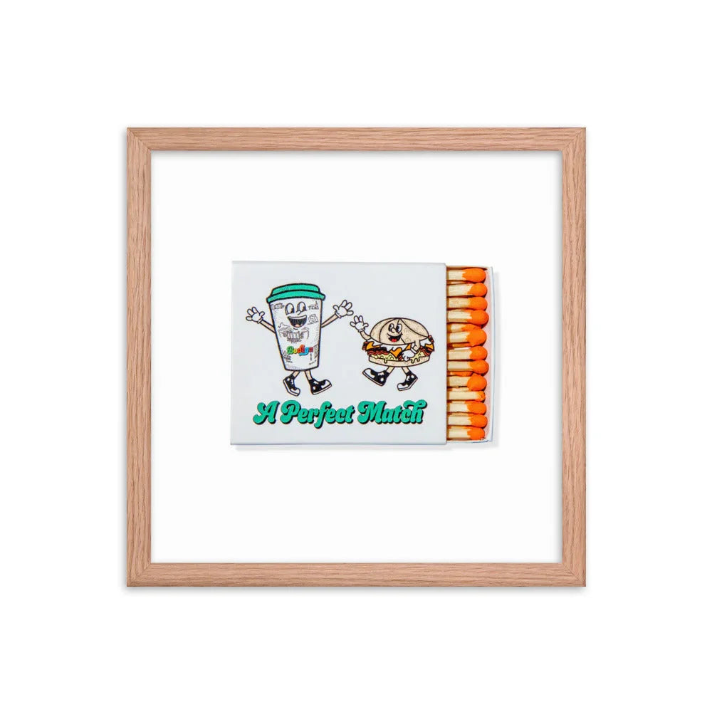 Bodegas Framed Print matchbook photos