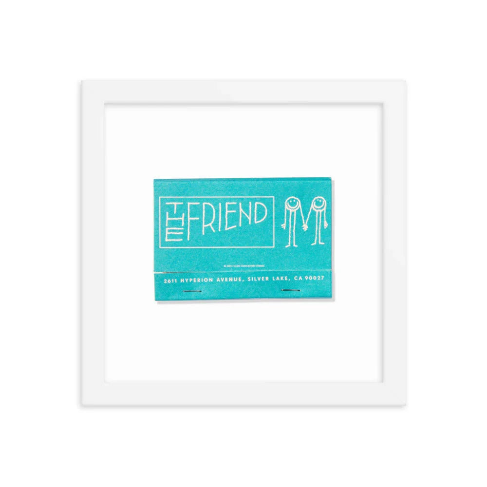 The Friend Framed Print matchbook photos