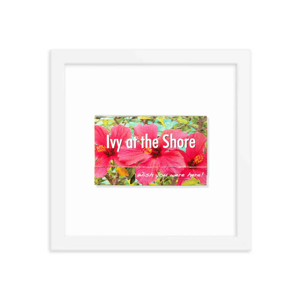 Ivy at the Shore Framed Print matchbook photos