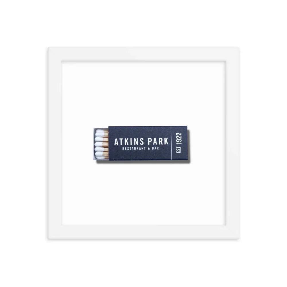 Atkins Park Framed Print matchbook photos