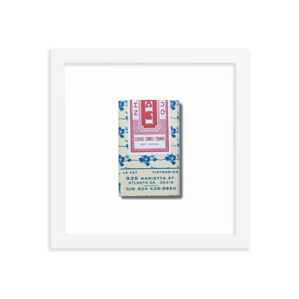 Le Fat Framed Print matchbook photos