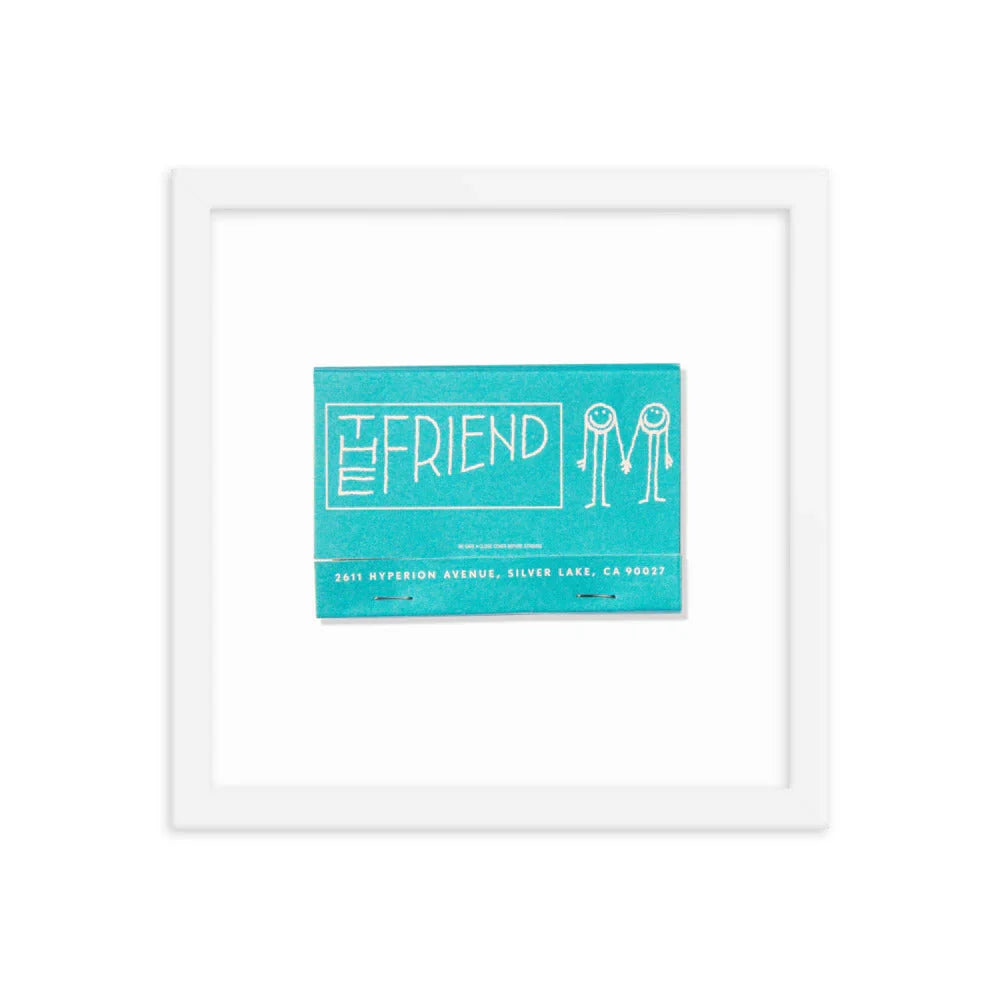 The Friend Framed Print matchbook photos