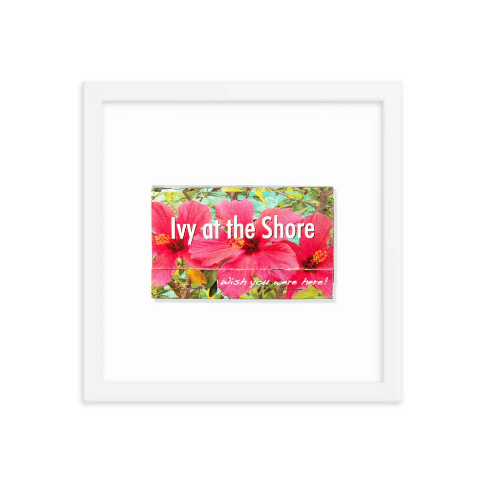 Ivy at the Shore Framed Print matchbook photos