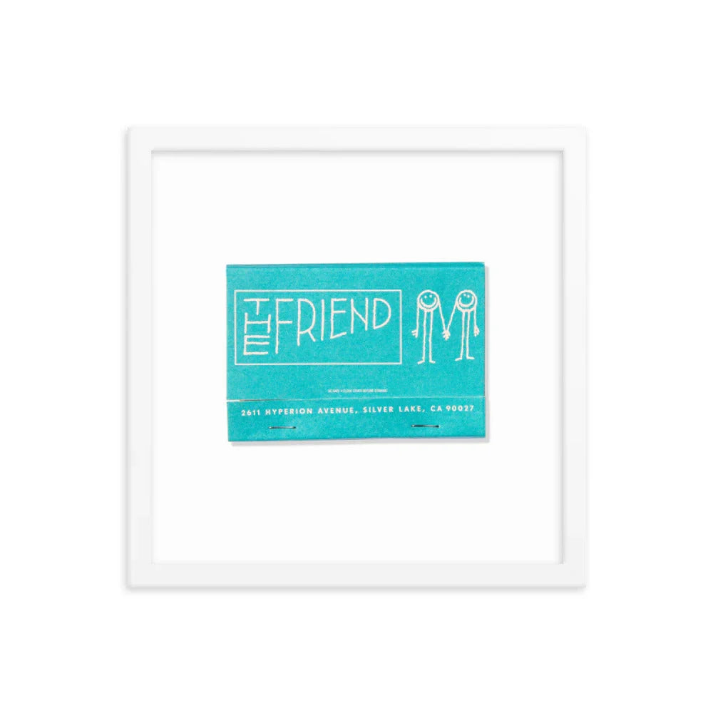 The Friend Framed Print matchbook photos