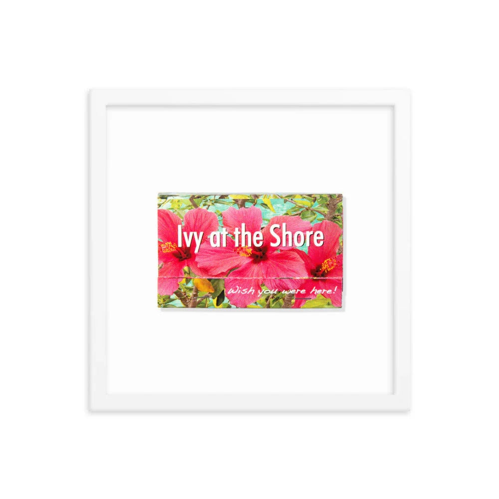 Ivy at the Shore Framed Print matchbook photos