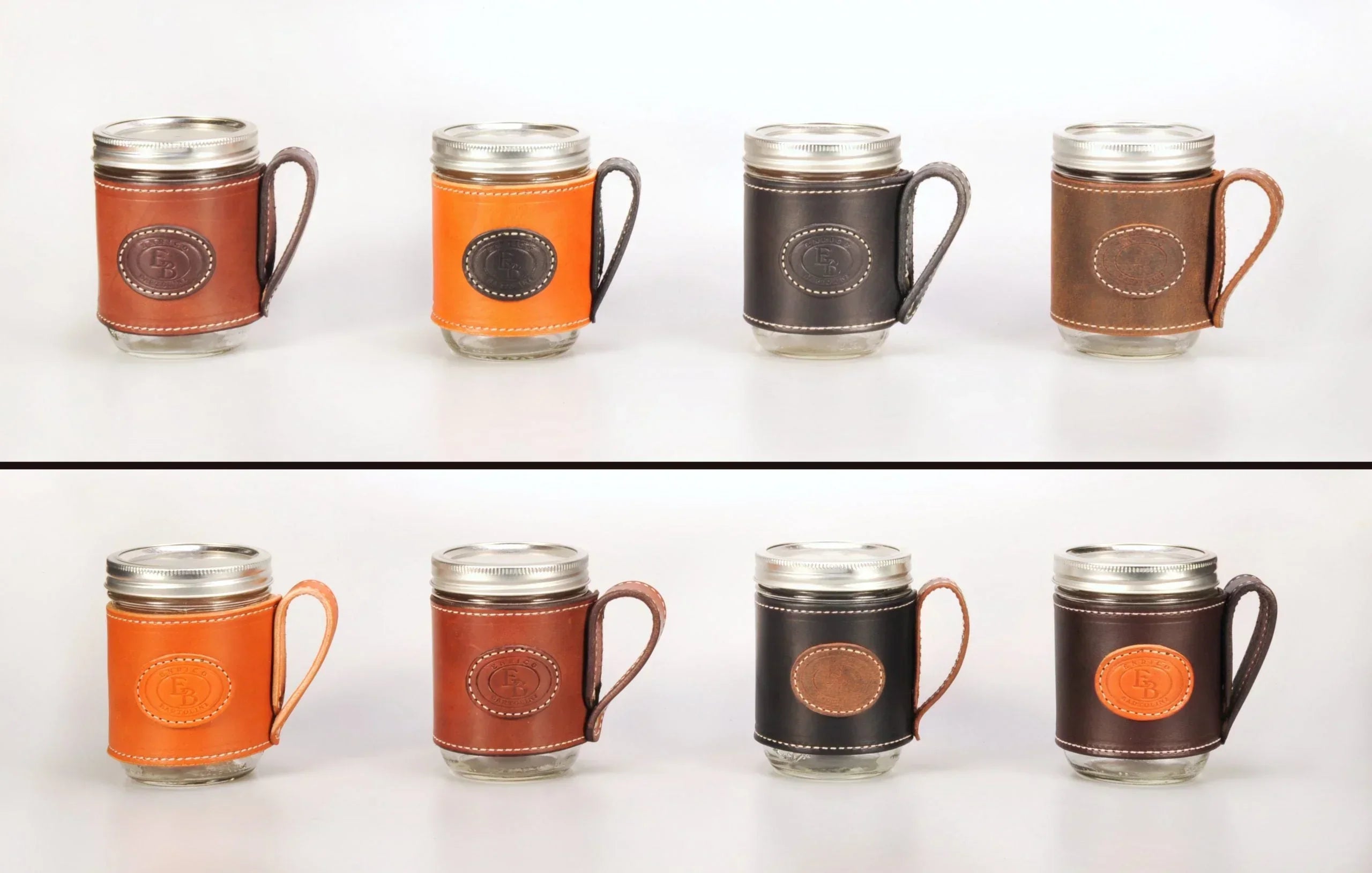 Enrico Bartolini Leather Mason Jars Enrico Bartolini