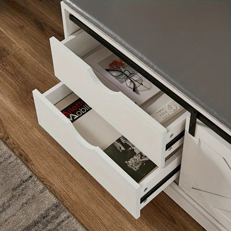 Farmhouse Entryway Bench with Coat Rack - House Of Avana