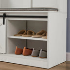 Farmhouse Entryway Bench with Coat Rack - House Of Avana