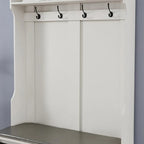 Farmhouse Entryway Bench with Coat Rack - House Of Avana