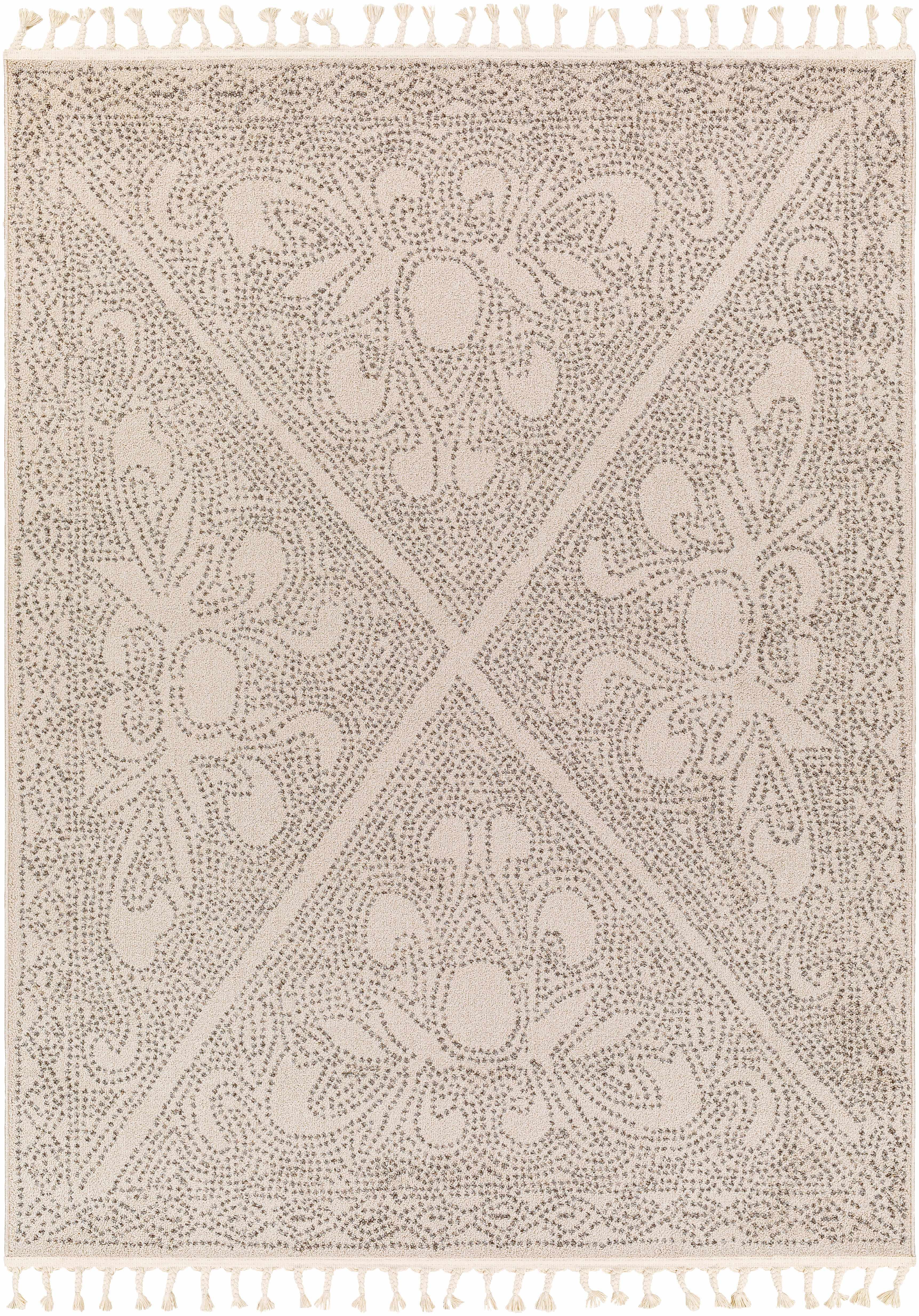 Birdwood Cream & Brown Area Rug Hauteloom