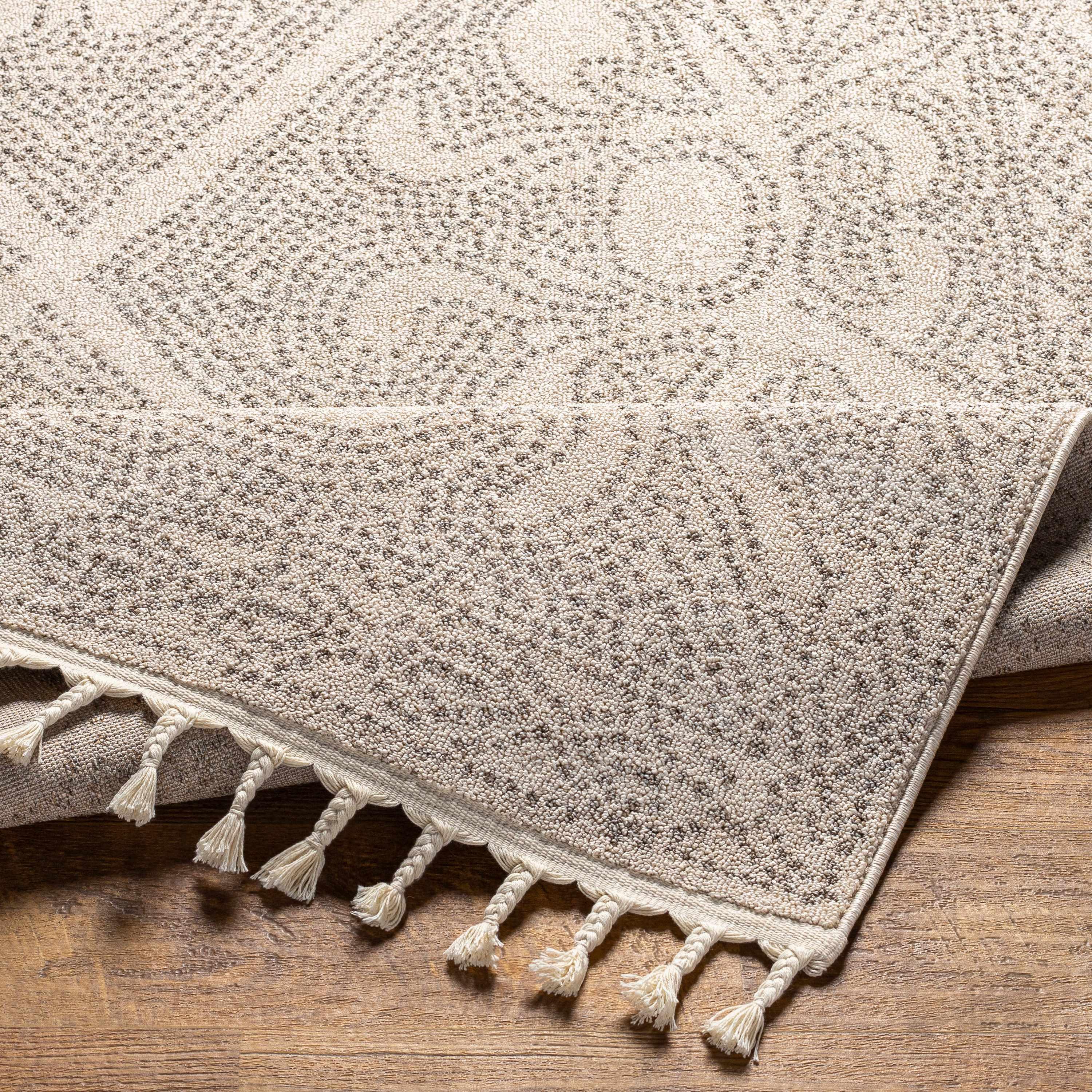 Birdwood Cream & Brown Area Rug Hauteloom