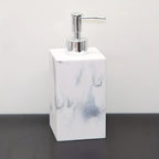 European Style 5-piece Bathroom Accessory Set with Faux Marble Design - Includes Soap Dispenser,... - House Of Avana