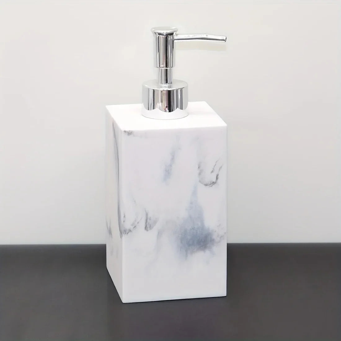European Style 5-piece Bathroom Accessory Set with Faux Marble Design - Includes Soap Dispenser,... - House Of Avana