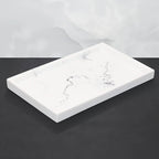 European Style 5-piece Bathroom Accessory Set with Faux Marble Design - Includes Soap Dispenser,... - House Of Avana