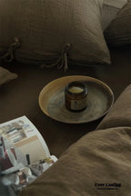 Evelyn Retro Double Gauze Bedding Set / Chestnut Brown