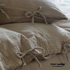 Evelyn Retro Double Gauze Bedding Set / Chestnut Brown