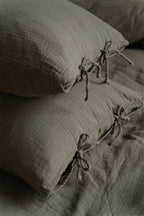 Evelyn Retro Double Gauze Bedding Set / Chestnut Brown