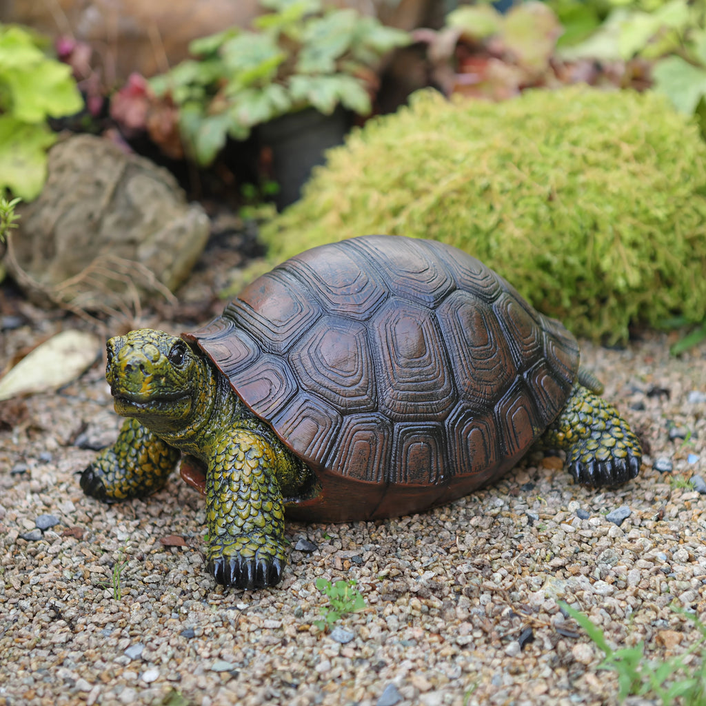 1pc Exquisite Turtle Statue Decoration, Resin Handicraft, Artistic Simulation Animal Sculpture, Suitable For Outdoor Gardens, Courtyards, Ponds - Independence Day Decoration, Weather-Resistant, Durable, And Colorful Decoratio House Of Avana