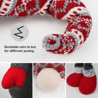 D-FantiX Extra Large 40" Standing Christmas Gnome - Scandinavian Tomte/Nisse Decoration with Retractable Spring Legs, Heavy-Duty Weighted Base, Red & Gray Nordic Colors - Indoor/Outdoor Holiday Decor for Home, Garden, or Gift House Of Avana