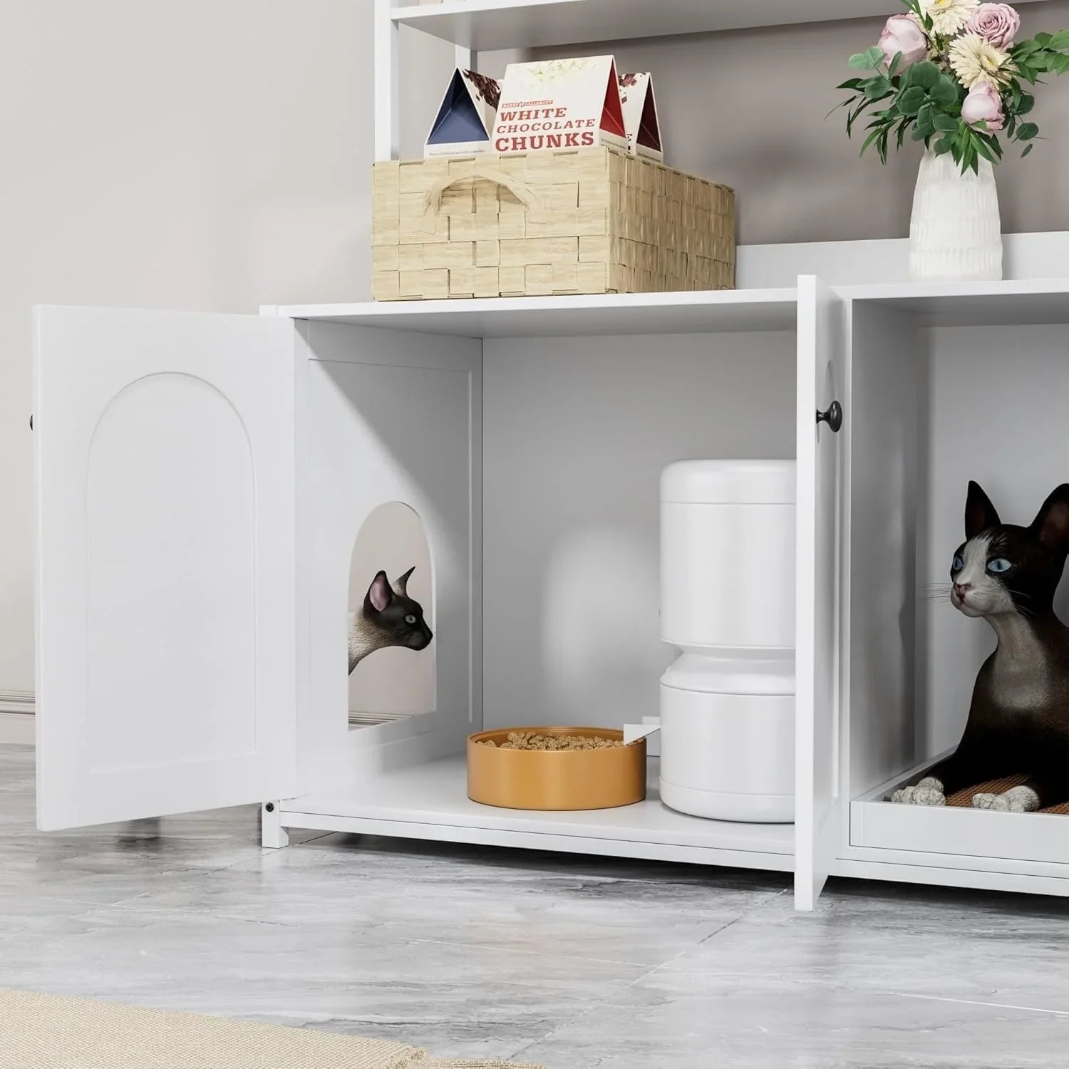Extra Large Cat Litter Box Enclosure - House Of Avana