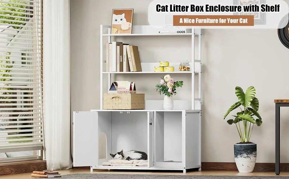 Extra Large Cat Litter Box Enclosure - House Of Avana