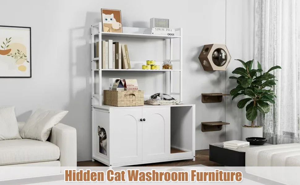 Extra Large Cat Litter Box Enclosure - House Of Avana