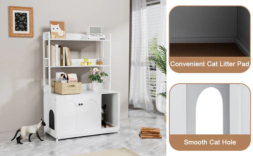 Extra Large Cat Litter Box Enclosure - House Of Avana