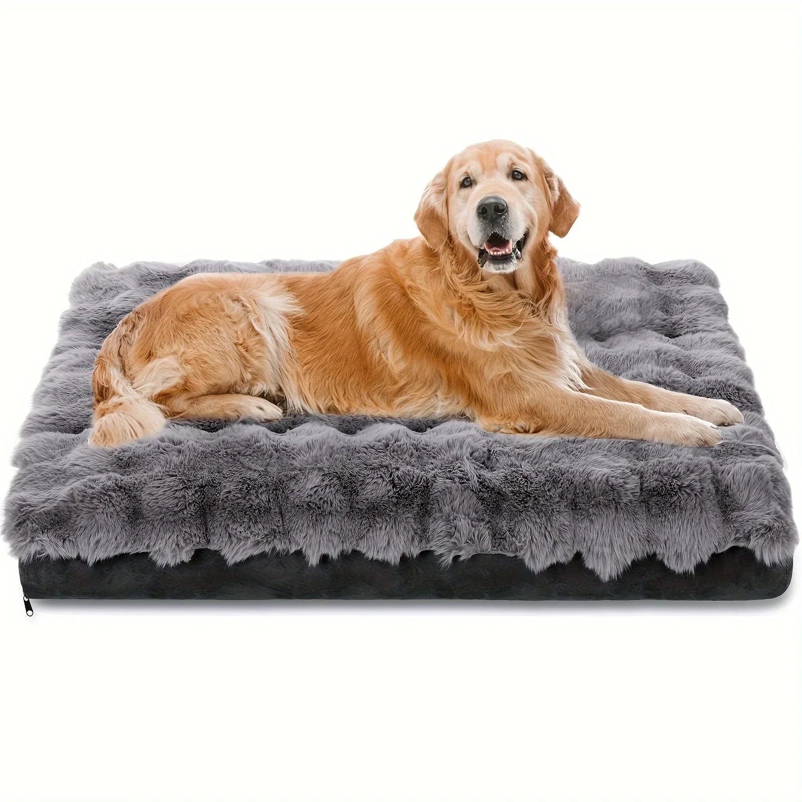 Extra Large Orthopedic Dog Bed - Luxurious Plush Faux Fur Kennel, Bite-resistant, Dirt-repellent and... - House Of Avana