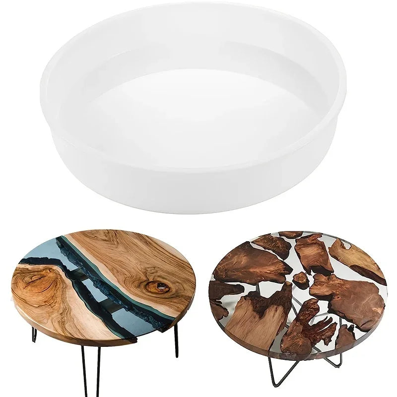 Extra Large Oversize Resin Molds, 14inch Large Charcuterie Board Resin Silicone Mold, Large Round Mold... - House Of Avana