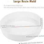 Extra Large Oversize Resin Molds, 14inch Large Charcuterie Board Resin Silicone Mold, Large Round Mold... - House Of Avana