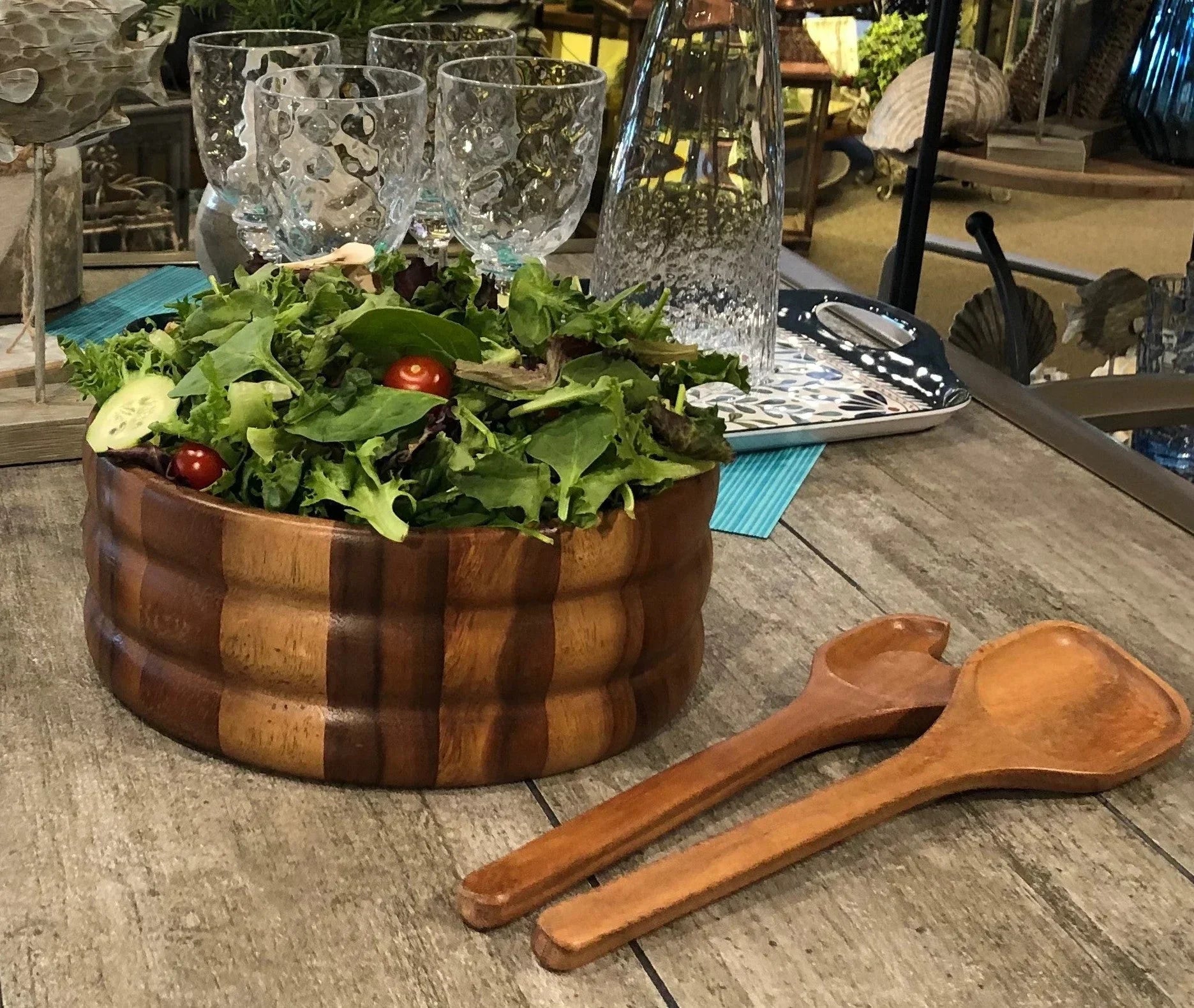 Extra Large Salad Bowl with Servers - 330C3