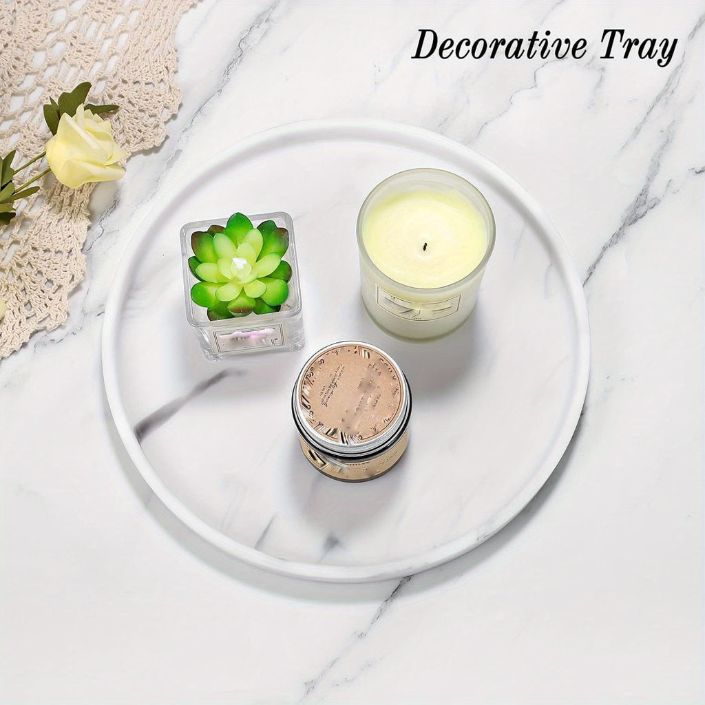 Vanity Tray - Marble Pattern 12.6