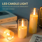 Candles - Flameless LED Plastic 3-Piece
