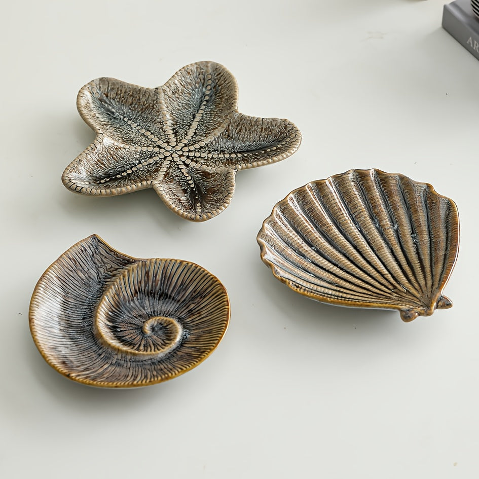 Jewelry Tray - Dual-Color Ceramic Starfish