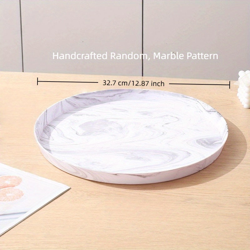 Vanity Tray - Marble Pattern 12.6