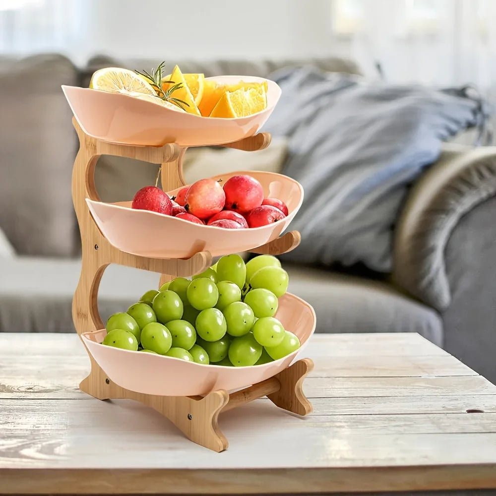 Fruit Basket - 2-Tier Wood