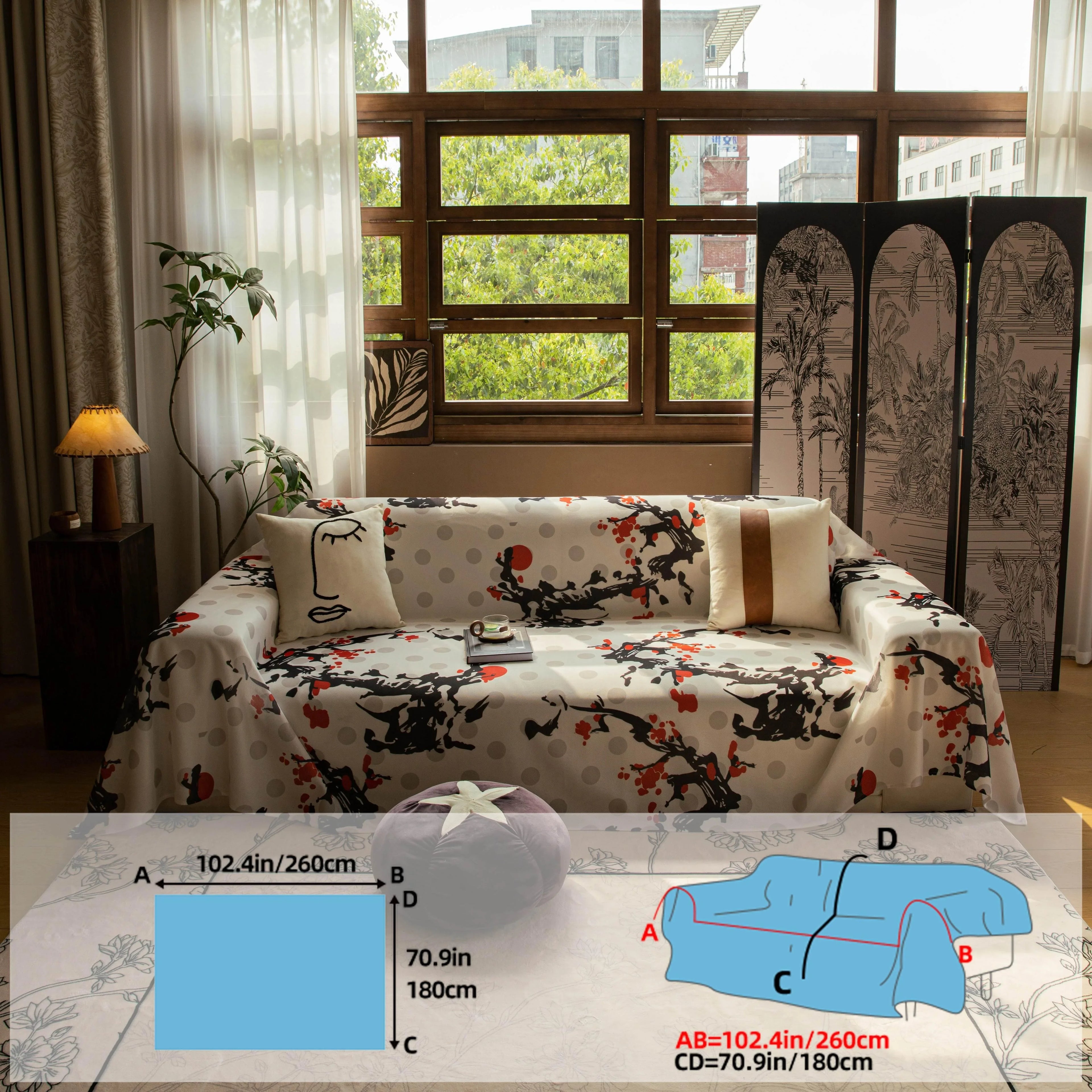 Ice Silk Extra Large Sofa Cover| Fully Protection & Cool Experience topspet