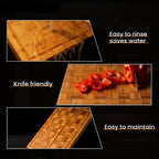 Large Splicing Cutting Board, Parquet Board, Kitchen Special Board, Five-layer Thickening, Juice Groove, Hidden Handle, Knife-friendly, Kitchen Gadgets, Kitchen Must Haves, Gift For Family And Friends.Mother'S Day. Easter. Ra House Of Avana