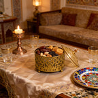 Ramadan Candy Jar - Golden Islamic Style