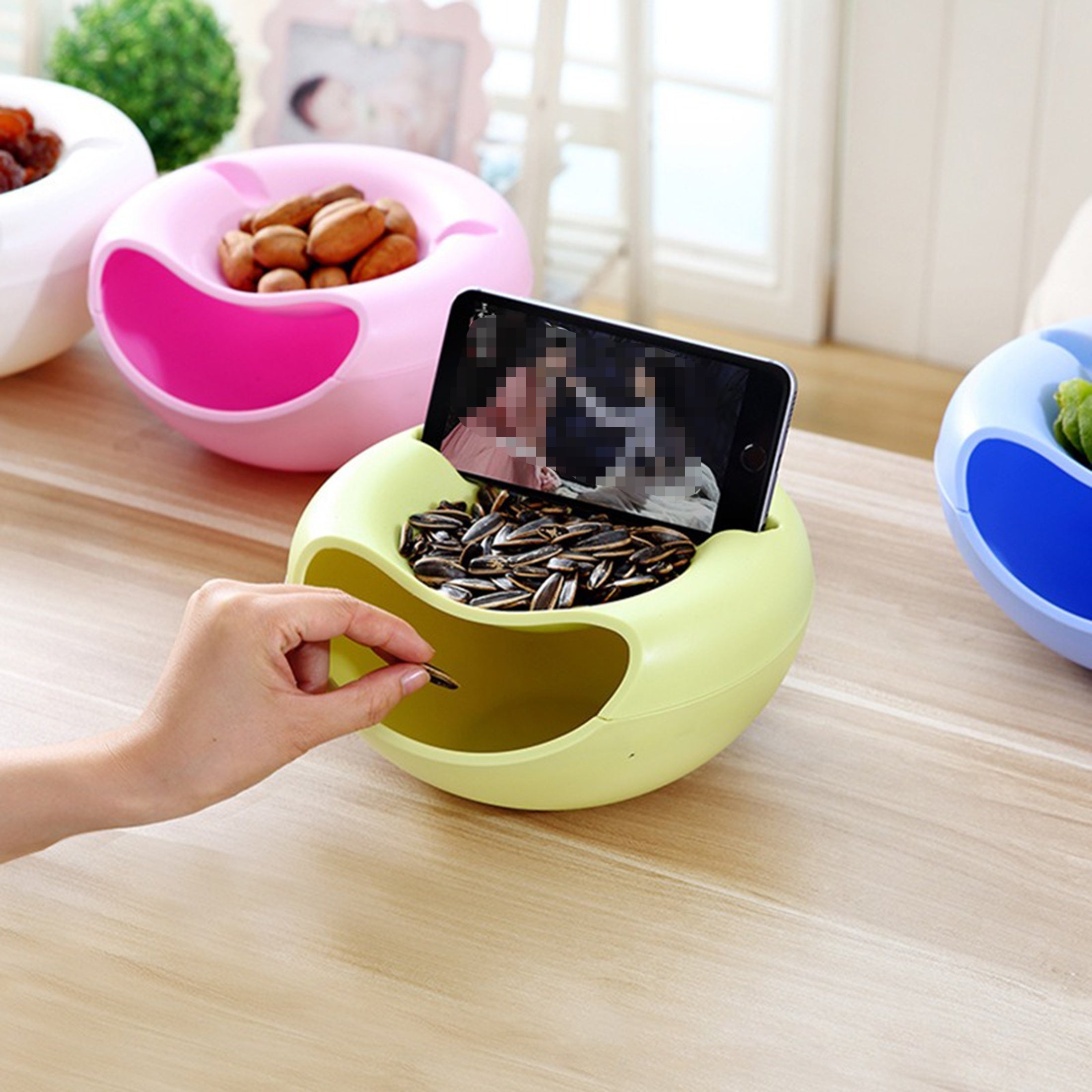 Snack Server - Double-Layer Plastic Tray