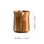 LEEAN Acacia Wood Utensil Holder - 360° Rotating Kitchen Organizer with 7.2in & 5.9in Compartments, Natural Wood Farmhouse Decor for Spatulas, Whisks & Cooking Tools, Wooden Kitchen Accessories, Modern Countertop, Sturdy Con House Of Avana