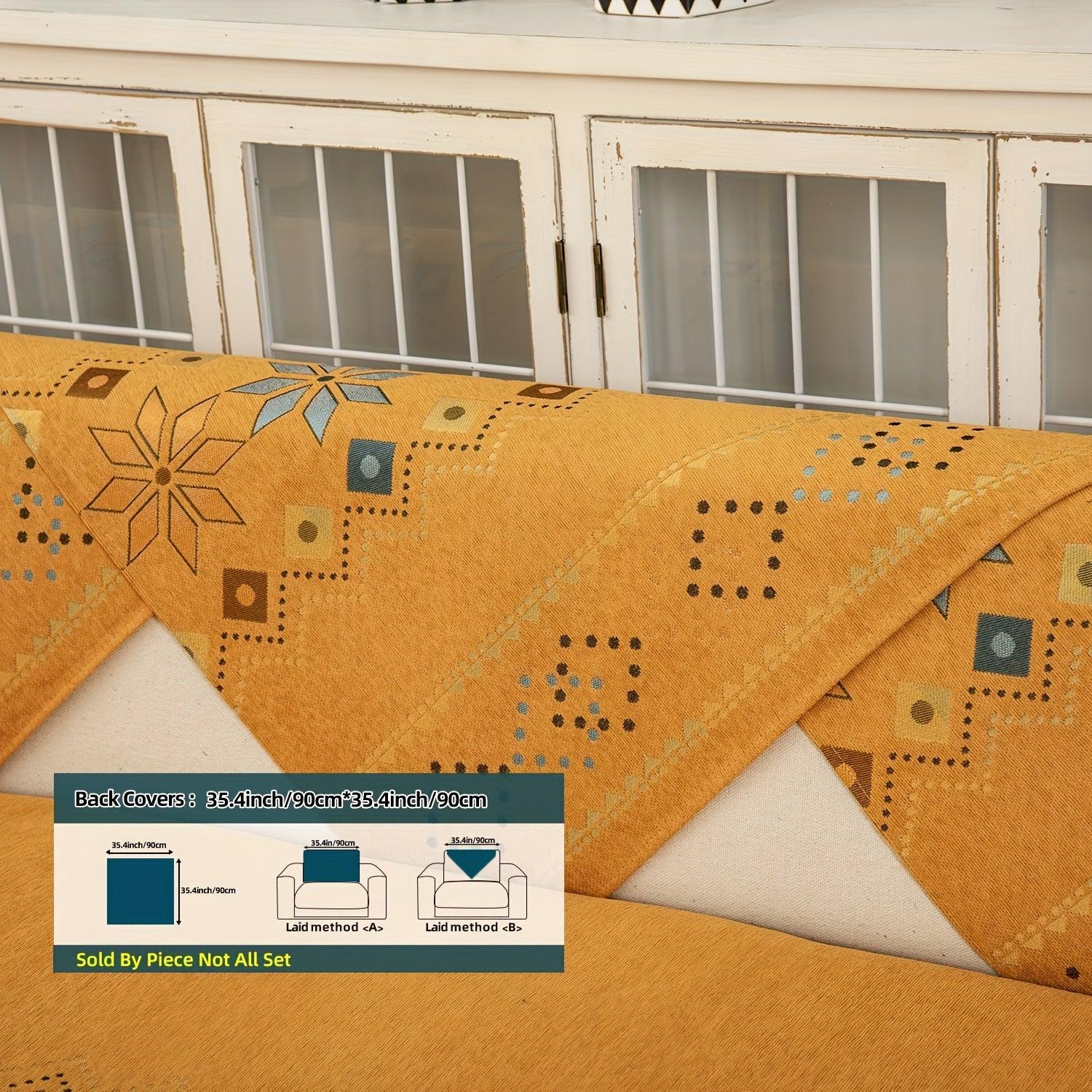 Stylish Bohemian Chenille Slipcovers for Couches topspet