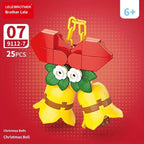 10-in-1 Mini Christmas Series Building Blocks Set, Christmas Gift Assembly Toy, Santa Claus and Snowman Model Kit, Holiday Birthday Gift, Halloween Thanksgiving Tabletop Decor, 352pcs with 10 Small Models or Combine into One House Of Avana